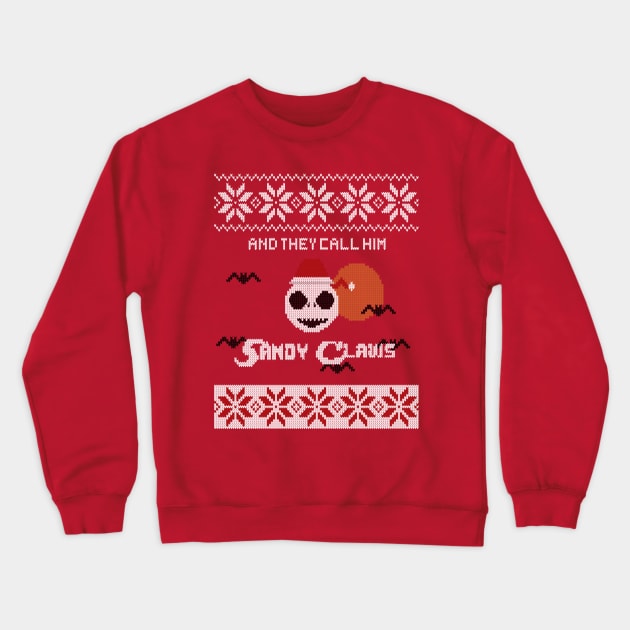 Sandy Claws Crewneck Sweatshirt by TeeAgromenaguer